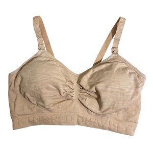 Kindred Bravely Sublime Hands Free Pumping and Nursing Bra Beige Medium Busty